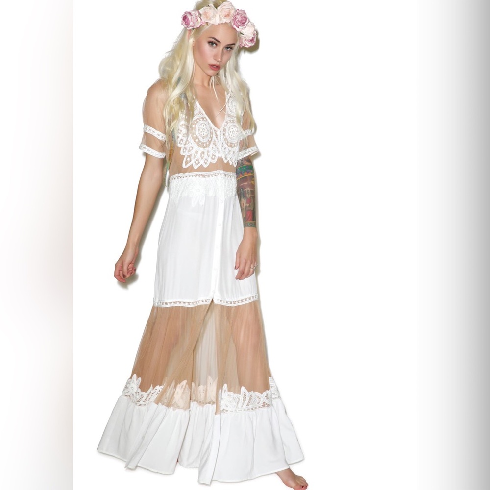 NWT White Carmine Maxi Dress